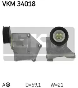 VKM 34018 SKF Натяжной ролик, поликлиновойремень VKM 34018 SKF Натяжной ролик, поликлиновойремень